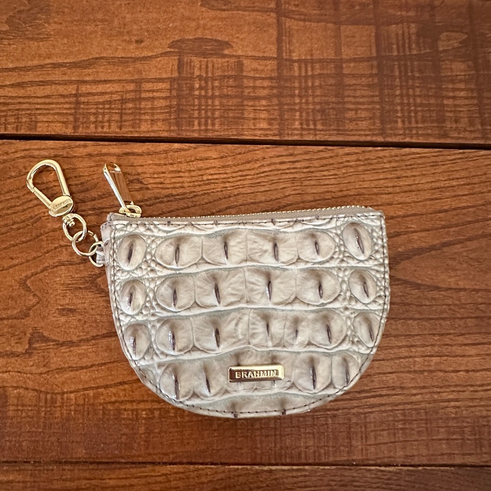 Brahmin Britt Coin Purse in Fairest Grey